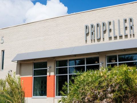 The Propeller Coworking Space is located in the heart of New Orleans at 4035 Washington Avenue, minutes from the Central Business District, Uptown, and Mid-City.